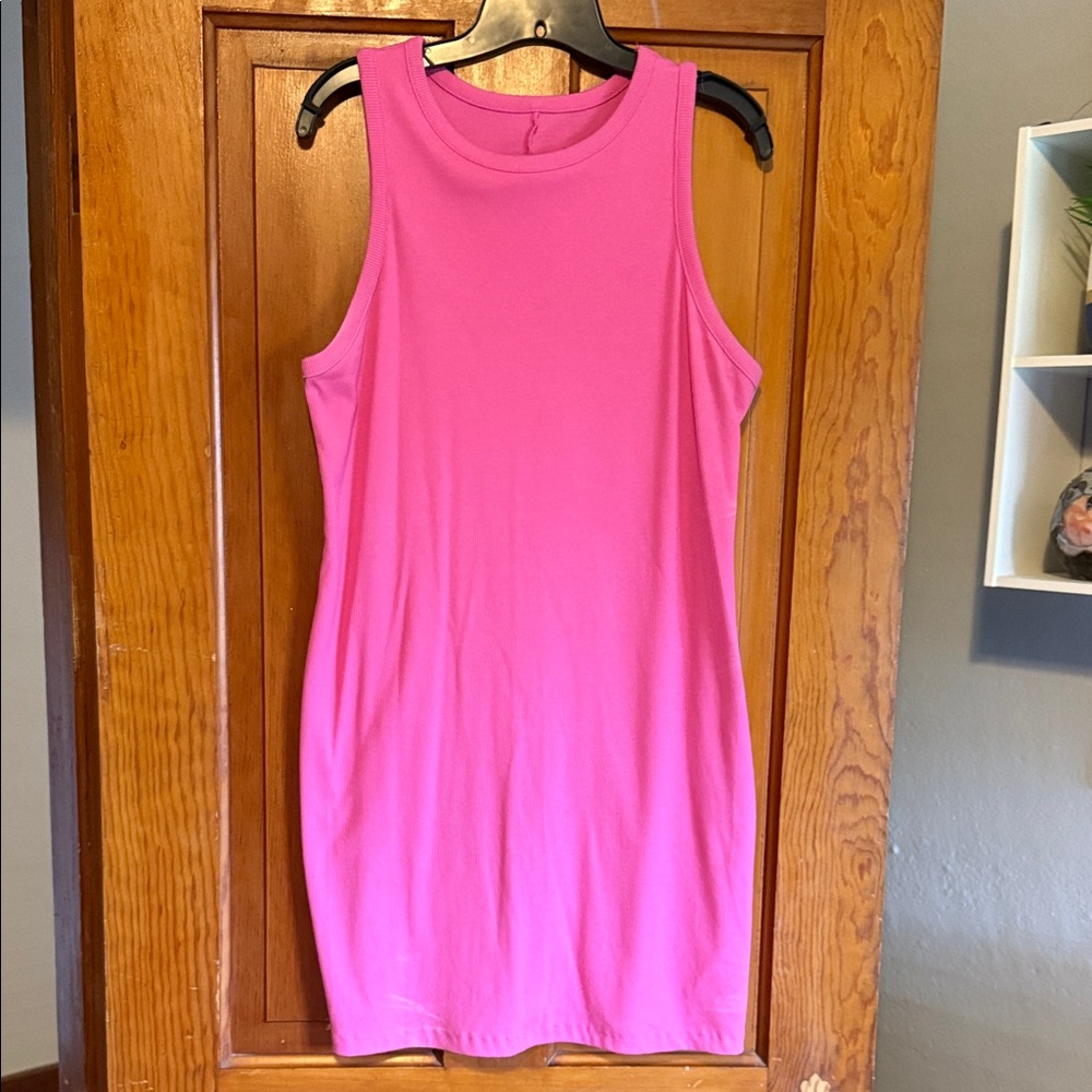 a new day Pink Midi Dress